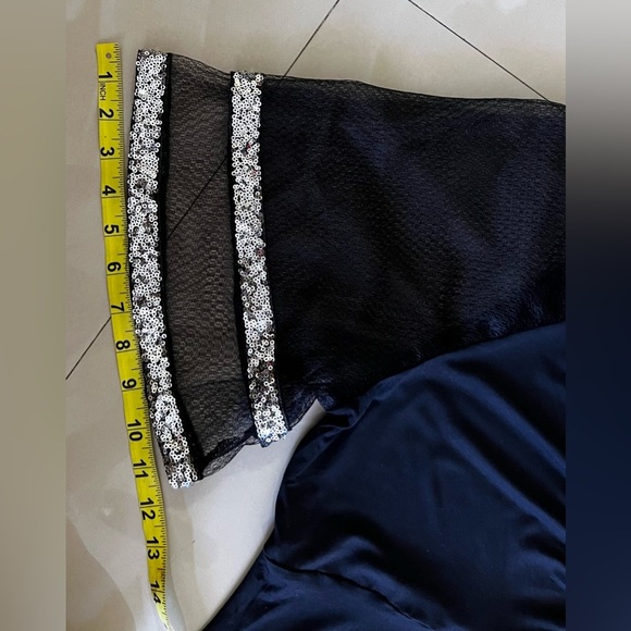 Rosegal plus size 2 X Spandex with Sequin  dress black blose - Picture 11 of 13